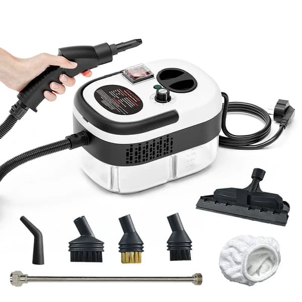 Ångtvätt, 2500W effekt, 900ml kapacitet,Uppgraderad vit, 220V
