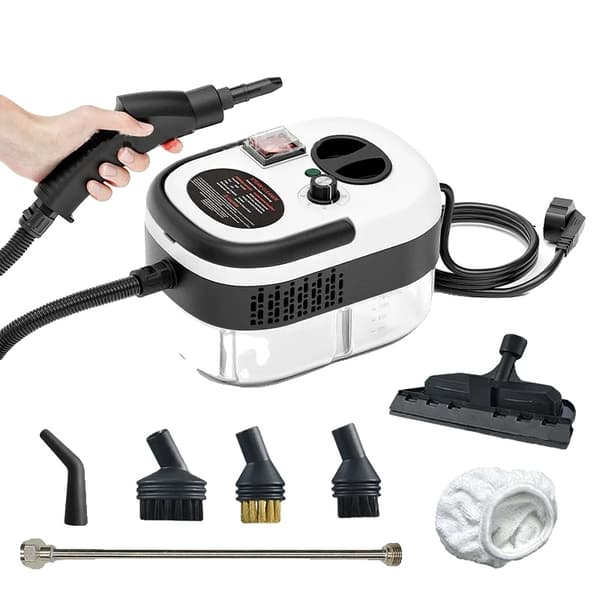 Ångtvätt, 2500W effekt, 900ml kapacitet,Uppgraderad vit, 220V