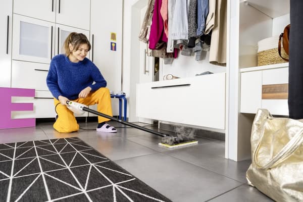 Kärcher SC 1 Multi & Up Bärbar ångtvätt 0,2 L 1300 W Svart, Gul