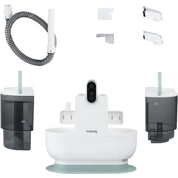 Tekstilrens med varmt vand - HKoeNIG TWT88 - 1600 ml - 290 ml/min - 1200 W - Hvid