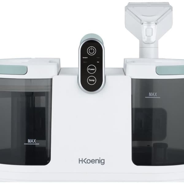 Tekstilrens med varmt vand - HKoeNIG TWT88 - 1600 ml - 290 ml/min - 1200 W - Hvid
