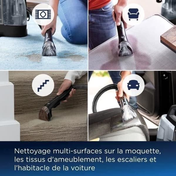 Bissell Spot Clean Plus 3724N - frakobl, rengør og sigt - let og kompakt - rør 2,20 m