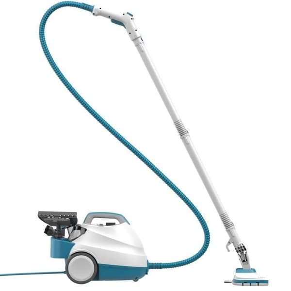 Multifunktionell ångtvätt - BLACK & DECKER BHSMP2008-QS - 2000 W - 8 tillbehör - 4 pinnar - Vit / grå / blå