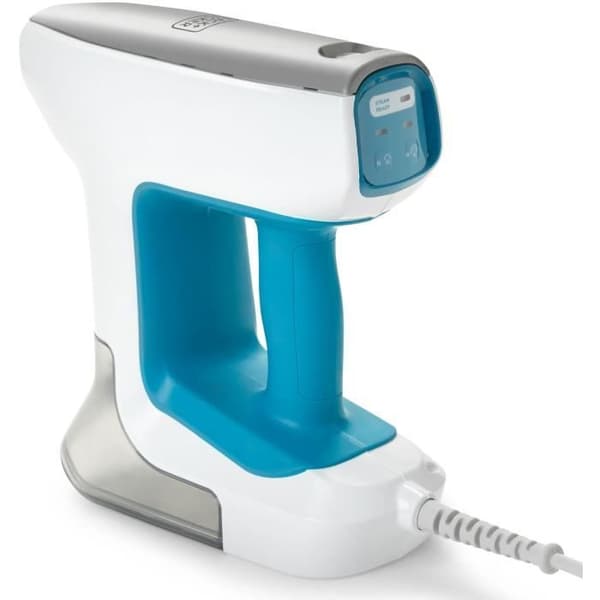 Multifunktionell ångmopp - BLACK & DECKER - BHSM15FX08-QS - 1500 W - 8 tillbehör - Vit / Grå / Blå