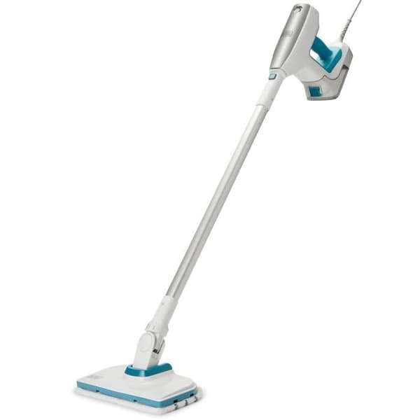 Multifunktionell ångmopp - BLACK & DECKER - BHSM15FX08-QS - 1500 W - 8 tillbehör - Vit / Grå / Blå