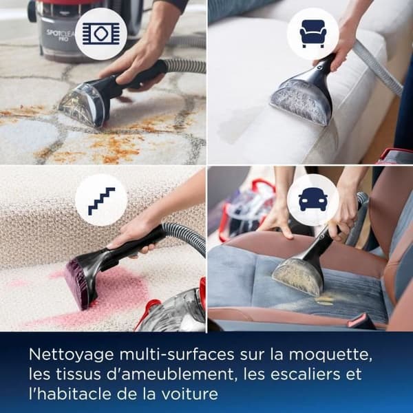 Bissell Spotclean Pro 1558N tahranpoistoaine - Poistaa tahrat, puhdistaa ja imuroi - Tehokas kaikenlaisiin tahroihin