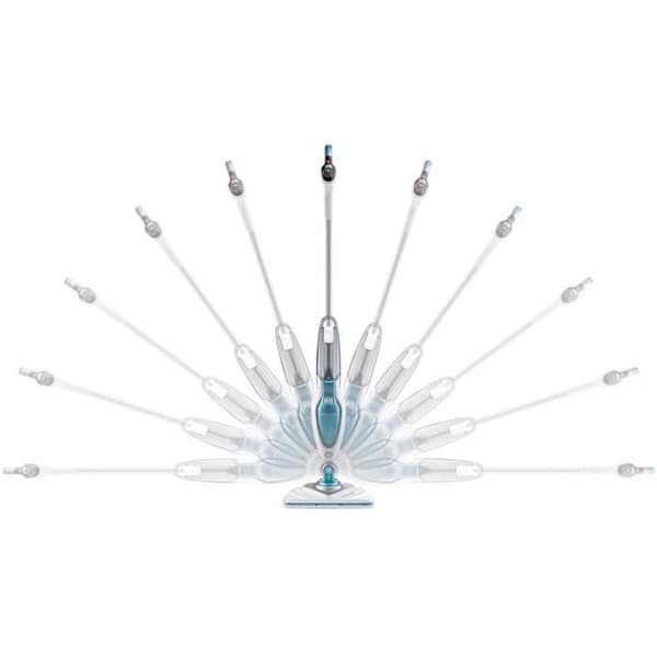 BLACK & DECKER FSM1630-QS - Deltahead ångmopp - 1600 W - 4 tillbehör - Vit/Blå