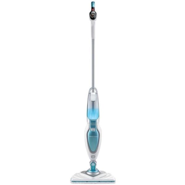 BLACK & DECKER FSM1630-QS - Deltahead ångmopp - 1600 W - 4 tillbehör - Vit/Blå Blå
