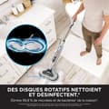 Miniatyrbillede 4 af 6: SHARK S8201EU Damprenser - Automatisk damprenser - 2 roterende puder - 3 dampindstillinger - Fjerner pletter og snavs