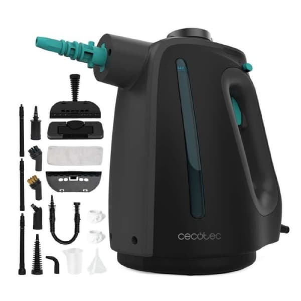 Ångmopp Cecotec 00644 1350 W Svart, Blå