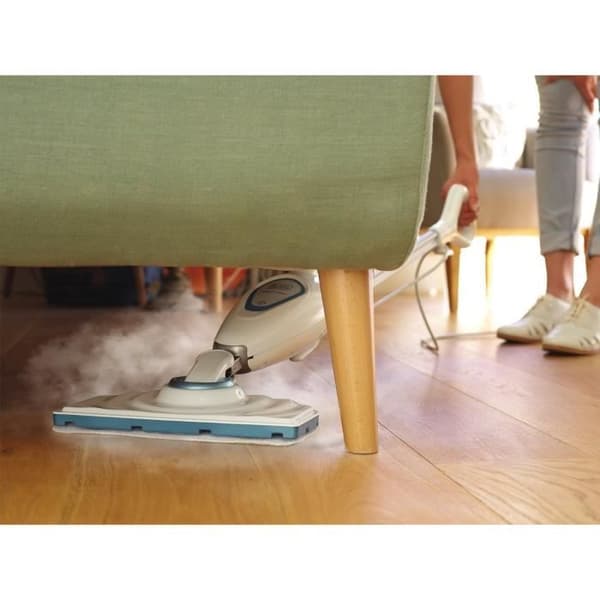 BLACK+DECKER - FSM1615-QS - 300W dampmoppe til flere overflader - Opvarmningstid: 20 s - 6M kabel - 350 ml - 2 tilbehør