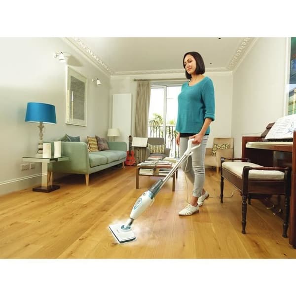 BLACK+DECKER - FSM1615-QS - 300W dampmoppe til flere overflader - Opvarmningstid: 20 s - 6M kabel - 350 ml - 2 tilbehør