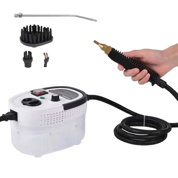 Vesihöyrypuhdistin, yli 1400 W teho, monikäyttöinen liitettävyys,Valkoinen, 220-240V