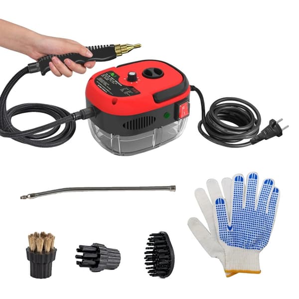 Handhållen ångtvätt, 2500W kraftfull prestanda, 6 justerbara ånghastigheter,2500W 220V EU