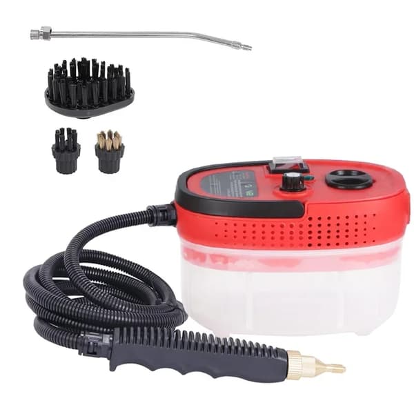 Højtemperatur damprenser, 2500W effekt, 1200ml kapacitet,rød, 220-240V