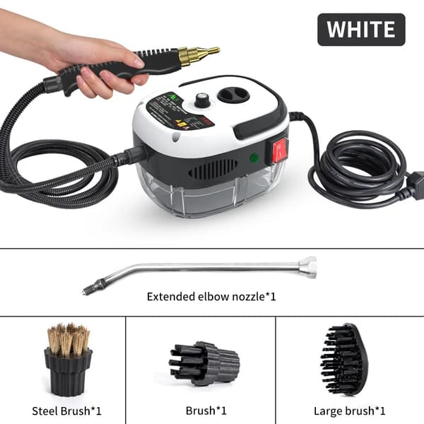 Højtryks damprenser, 1400W, Multifunktionel, Kemikaliefri,HVID, EU, 220V