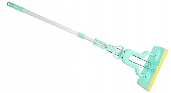 Flad moppe med vridemaskine og teleskopstang Butterfly