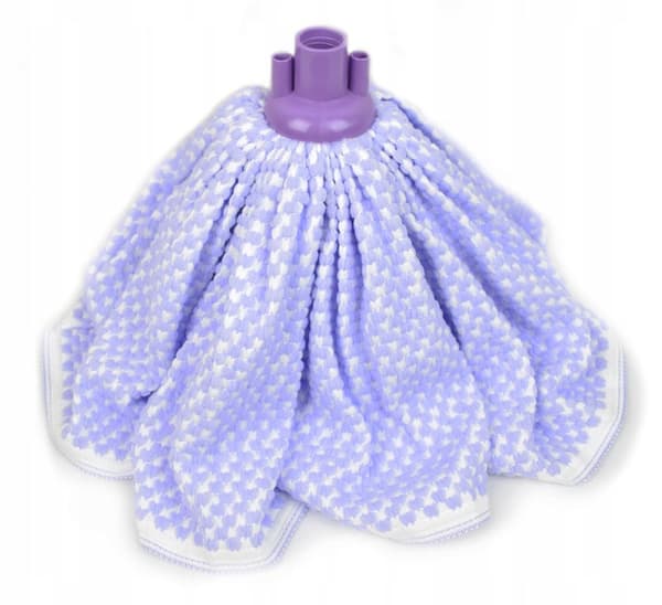 Mikrokuitumoppisisustus, valkoinen ja violetti