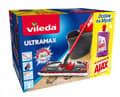 Miniatyrbild 1 av 2: Vileda plattmopp med press och hink + Ajax