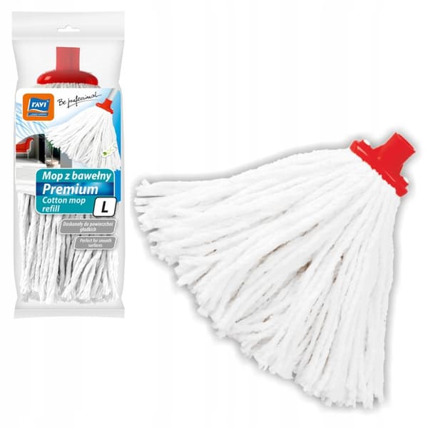 Premium moppeindsats i bomuld, L