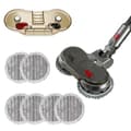 Miniatyrbillede 1 af 2: Støvsuger Tilbehør, Moppevedhæftning, Holdbart ABS Materiale, Fleksibel Leddesign,Mop Hoved