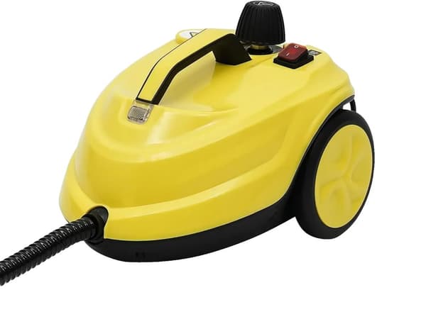 Vesihöyrypuhdistin, 2000W Teho, 8 minuutin esilämmitys,vaaleankeltainen