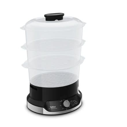 TEFAL Food Steamer VC204810Ultracompact Black 800 W Capacity 9 L Number of baskets 3