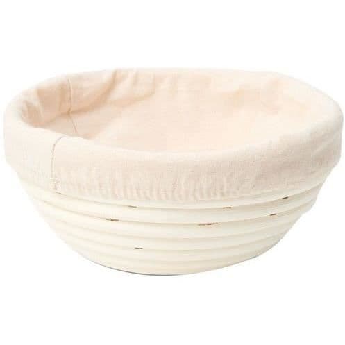Patisse rund korg i rotting med duk 25cm P92050