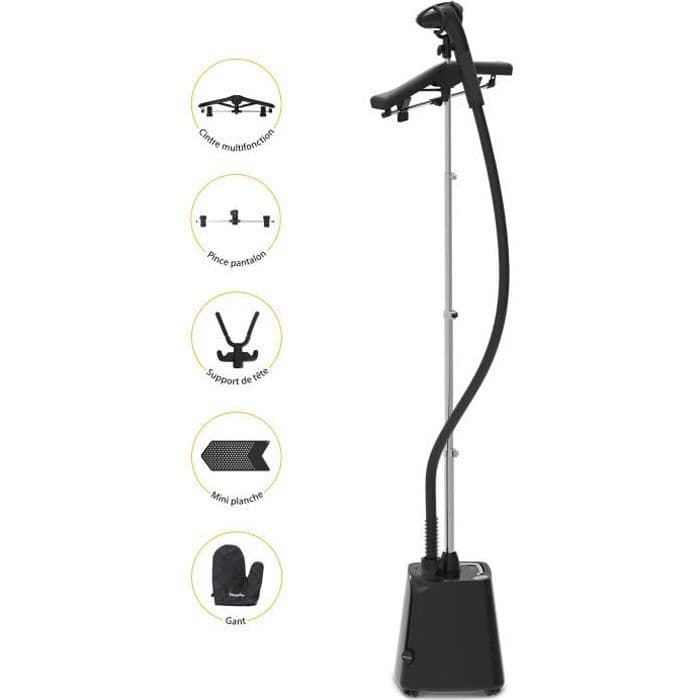 STEAMONE - H18B - Vertikal plaggkokare - 1800W - Svart