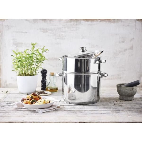 BEKA Couscoussier Chambord - Ø 26 cm - 11 L - Grå - Alla värmekällor inklusive induktion