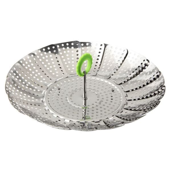 Ångkokare - Fackelmann - 42489 - Fällbar rostfri - 14 till 24 cm - Ångkokning