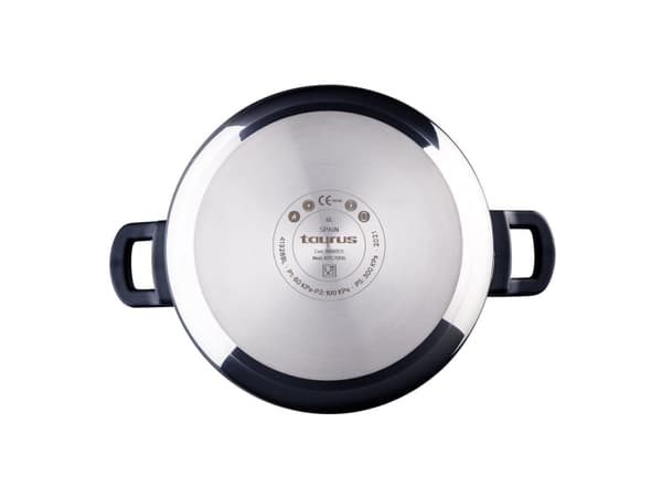 Taurus Great Moments Superrapid, 6 l, Keramisk, Gass, Induksjon, Sort, Lilla, Rustfritt stål, Aluminium, 6 l, Sort