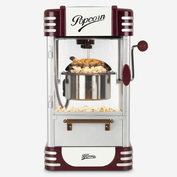 Popcornmaskin Hkoenig Rödbrun