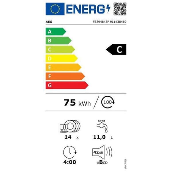 Oppvasker AEG FSE94848P 60 cm
