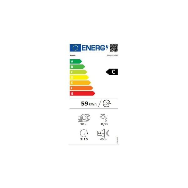 Astianpesukone BOSCH SPH4EKX24E 45 cm Integroituva