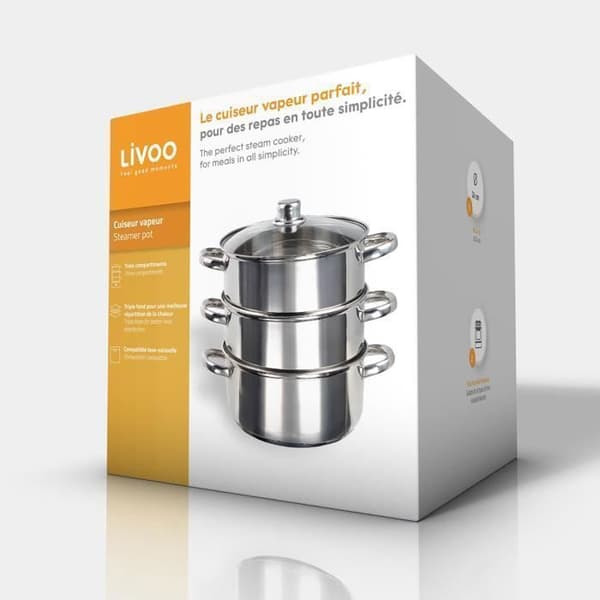 Livoo Cuit-vapeur 24cm - mep121