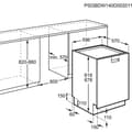 Miniatyrbild 5 av 5: Diskmaskin AEG FFB83816PM Stål 60 cm