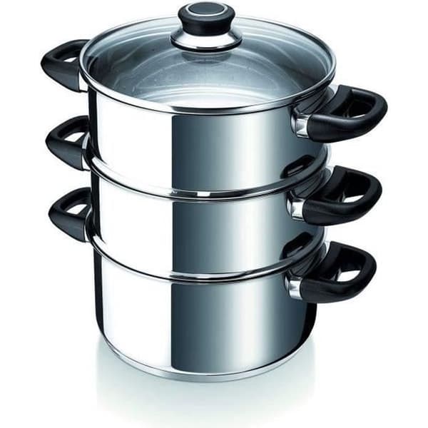 BEKA Polo ångkokare - Ø 24 cm - Grå - Alla hällar inklusive induktion