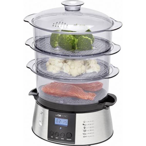 Ångkokare - CLATRONIC - DG 3547 - 6 liter - 800 Watt - Digital timer