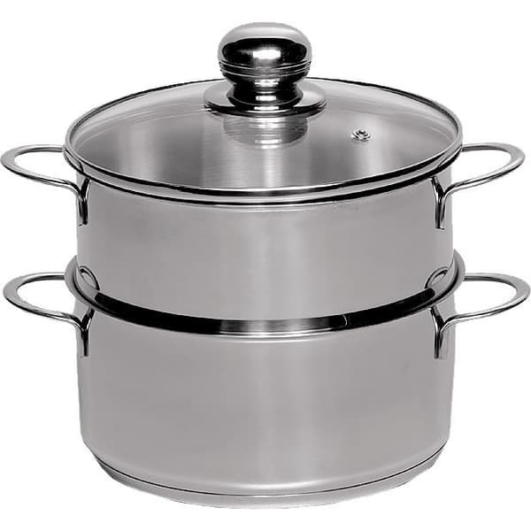 Ångkokare - KRÜGER - KEC16 - 18/10 rostfritt stål - Kallt metallhandtag - 4 mm sandwichbas