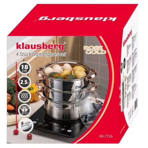 GARNEK PÅ ÅNG KLAUSBERG 4 DELAR 18cm KB-7726 ROSA GULD