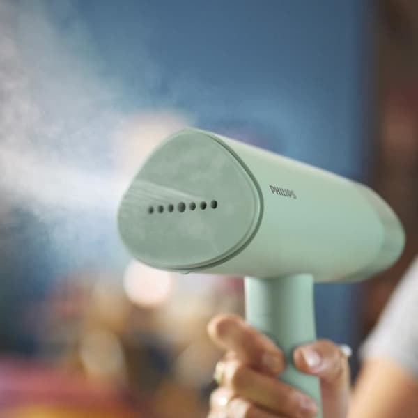 PHILIPS handhållen ångkokare serie 3000 STH3010/70, 1000 W, Ångeffekt 20 g/min, Klar att använda på 30 sekunder