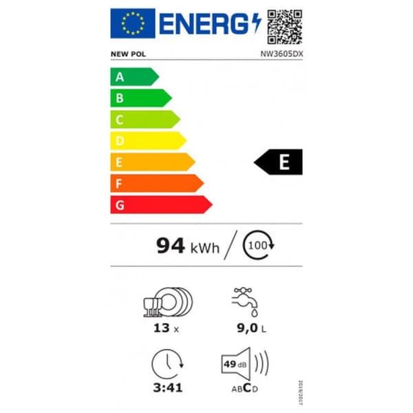 Diskmaskin NEWPOL NW3605DX 60 cm