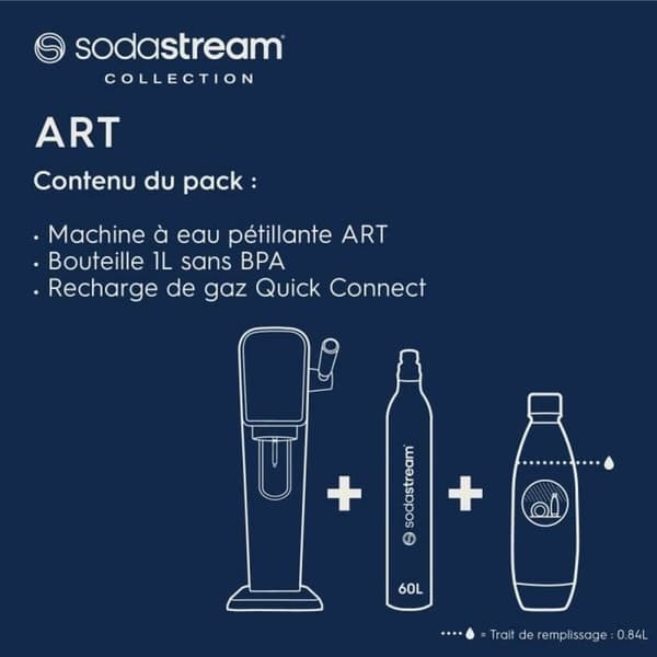 Sodamaskin sodastream ART Mandarine 1 L