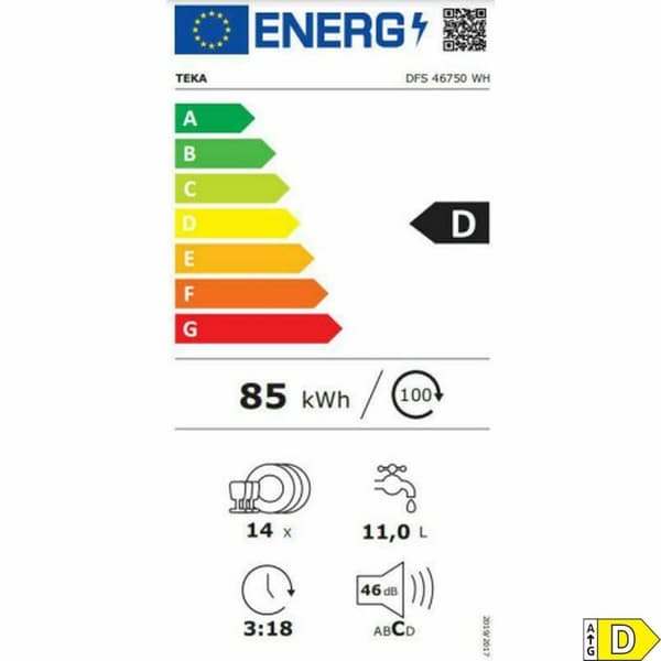 Diskmaskin Teka DFS 46750 Vit 60 cm
