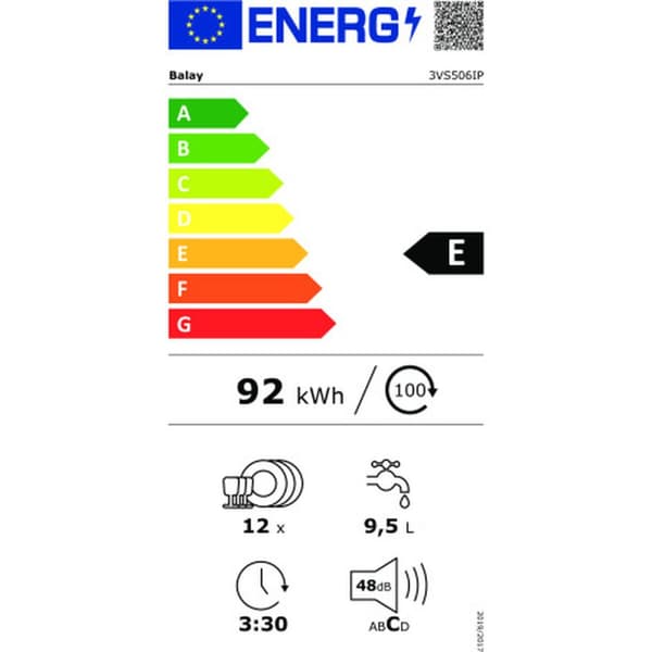 Astianpesukone Balay 3VS506IP 60 cm