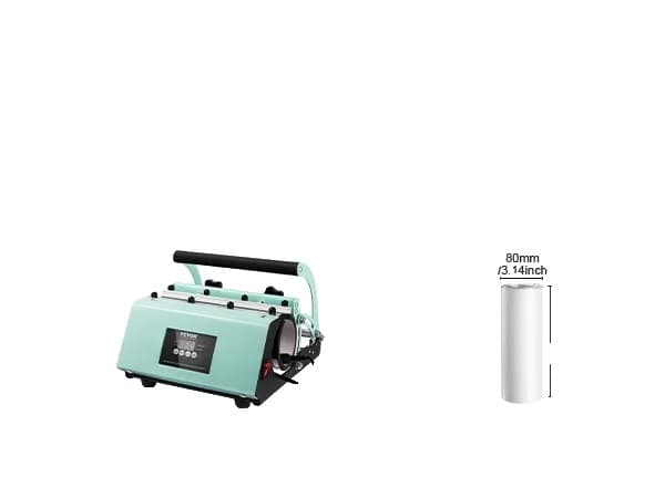 VEVOR Tumbler Värmepressmaskin, 580W Effekt, 30oz Kapacitet,ljusgrön
