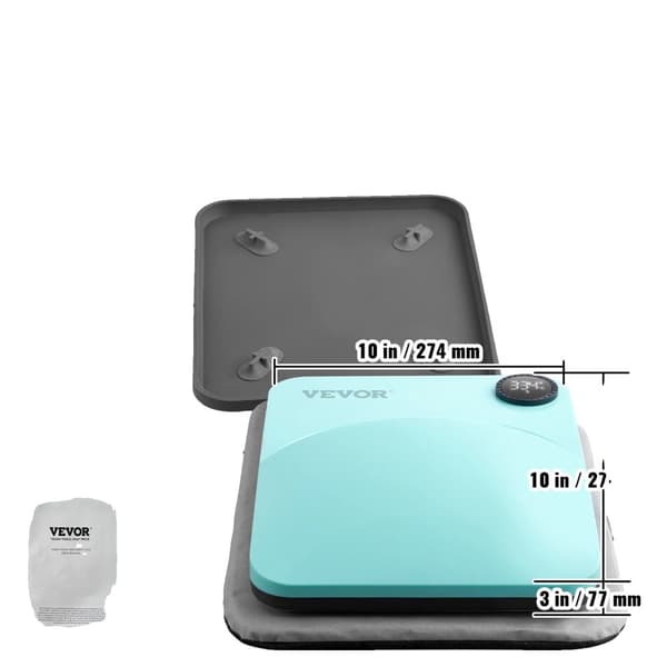 Heat Press Maskine, 9 x 9 tommer Varmeplade, 120V Effektivitet,9 x 9 tommer