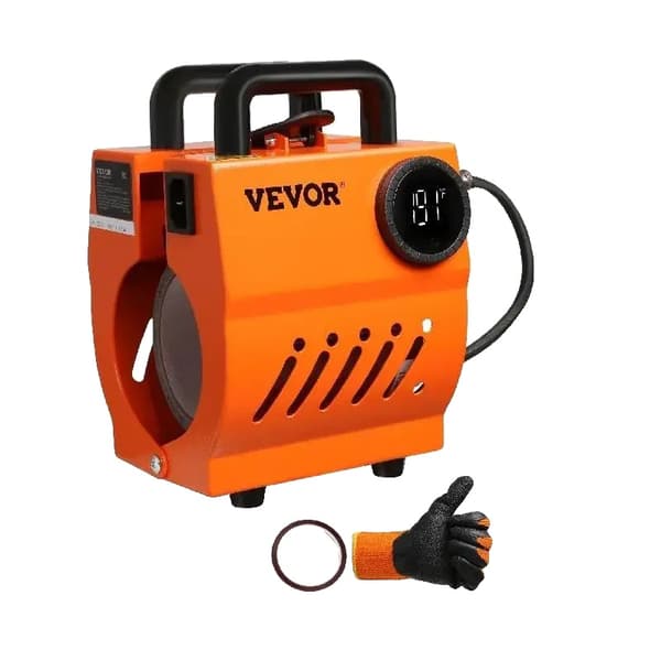 Muggvärmepressmaskin, kompakt storlek, 320W effekt, 40°C-210°C temperaturintervall