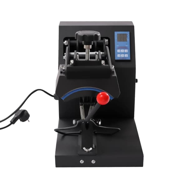 Hat Press Maskine, Intelligent Temperaturkontrol, 360° Rotationsdesign,sort